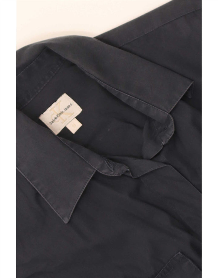 Calvin Klein Jeans Dameskjorte UK 10 Small Grå