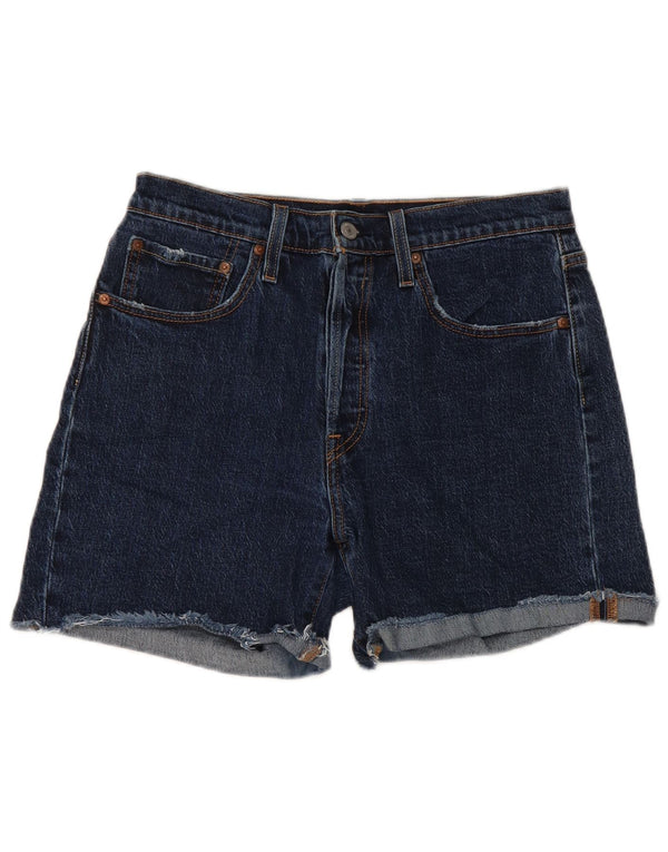 Levi's Dame 501 denimshorts W30 Mellem marineblå bomuld
