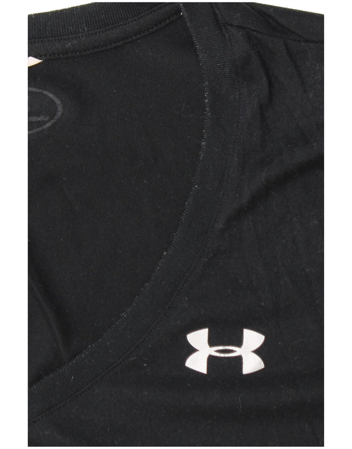 Under Armour Dame T-Shirt Top UK 8 Lille Sort
