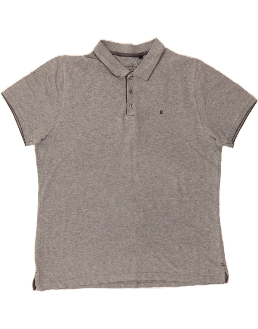 PIERRE CARDIN Mens Polo Shirt Large Grey Cotton Vintage Pierre Cardin and Second-Hand Pierre Cardin from Messina Hembry 