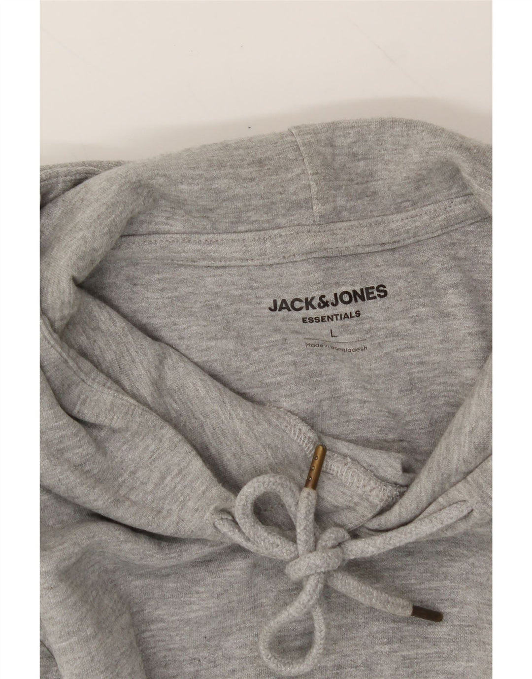 JACK & JONES Mens Hoodie Jumper Large Grey Cotton Vintage Jack & Jones and Second-Hand Jack & Jones from Messina Hembry 
