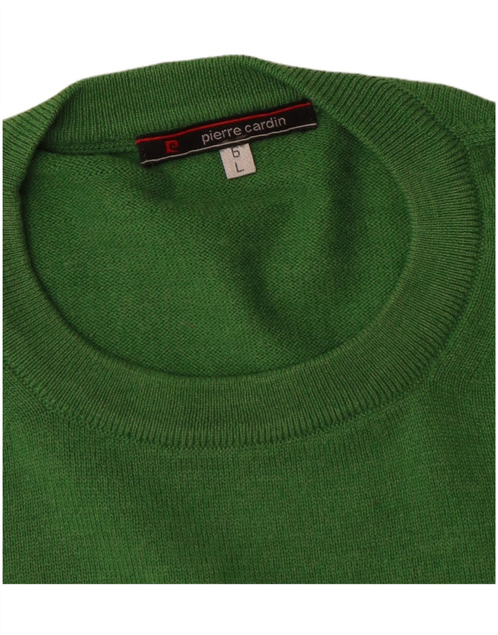 Pierre Cardin Herre sweater med rund hals, stor grøn