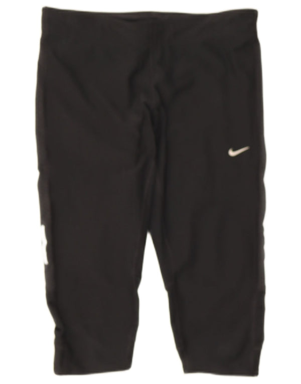 Nike Dame Dri Fit Capri Leggings UK 12 Medium Sort
