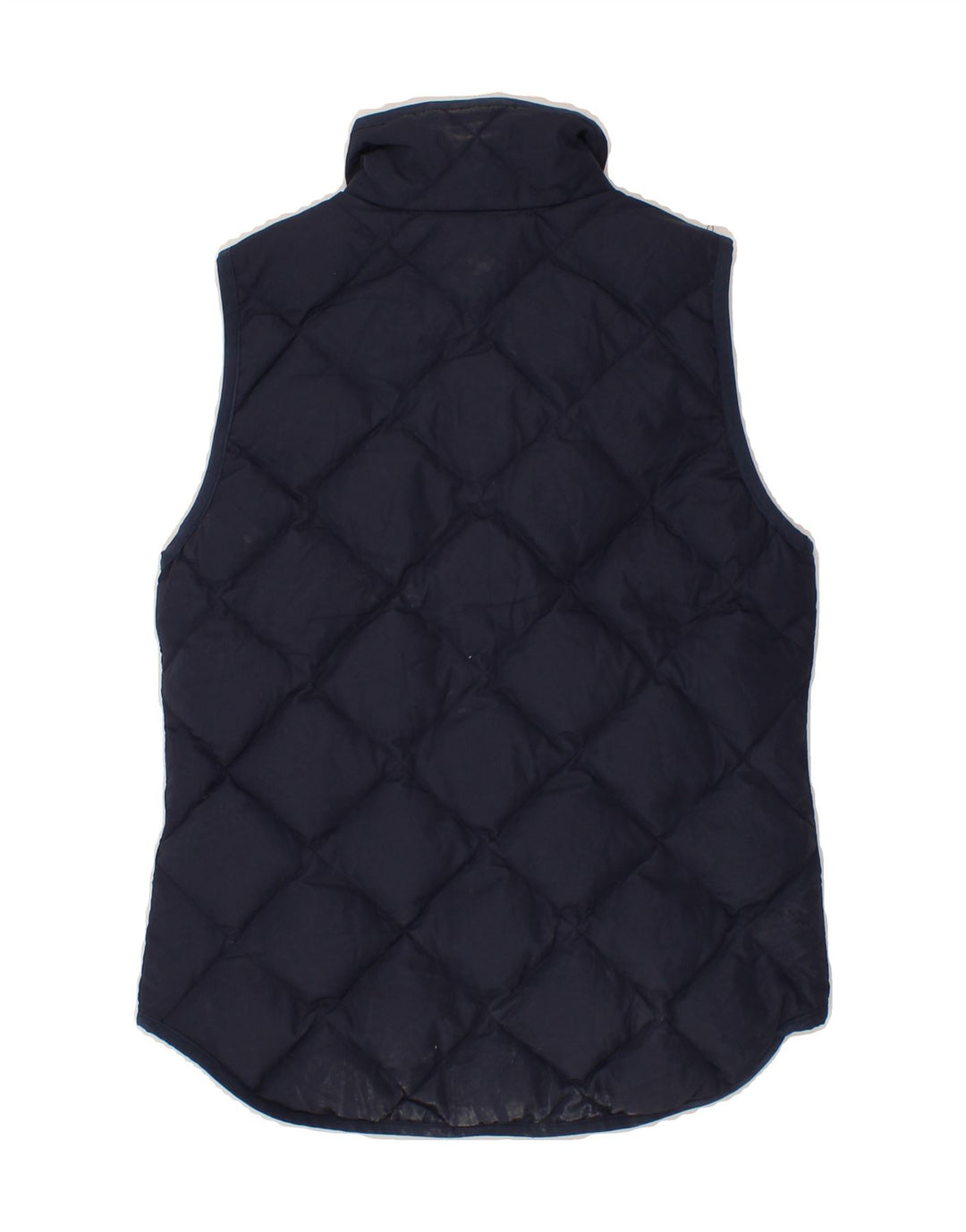 J. CREW Womens Quilted Gilet UK 2 2XS Navy Blue Polyester Vintage J. Crew and Second-Hand J. Crew from Messina Hembry 