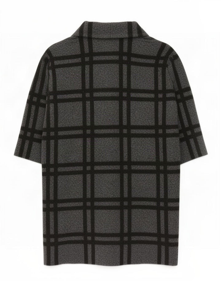 Zara Dame Oversized Overfrakke UK 16 Large Grey Ternet Polyester