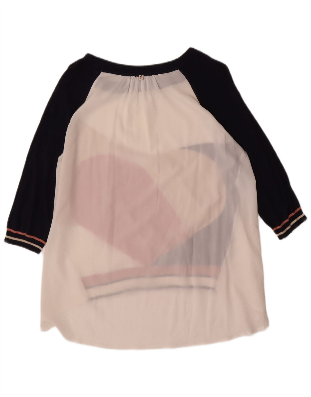 SIMONA BARBIERI Dame Abstrakt mønster Tunika Top UK 16 Large White