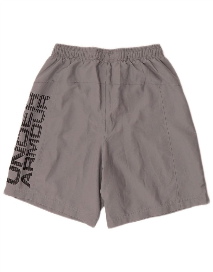 Under Armour Herre Heat Gear Graphic Sports Shorts Små Grå Polyester