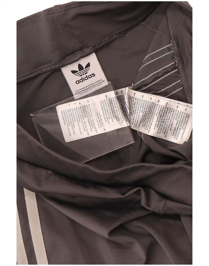 Adidas Dame Flare Leggings UK 12 Medium Grey Polyester