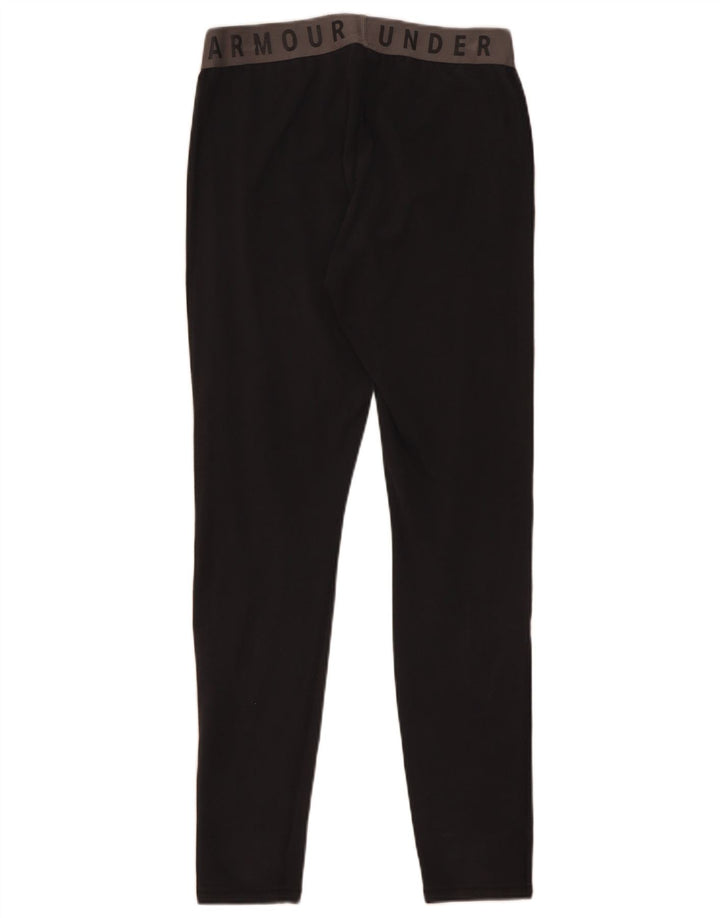 Under Armour Grafiske Leggings til kvinder UK 12 Medium Sort Bomuld