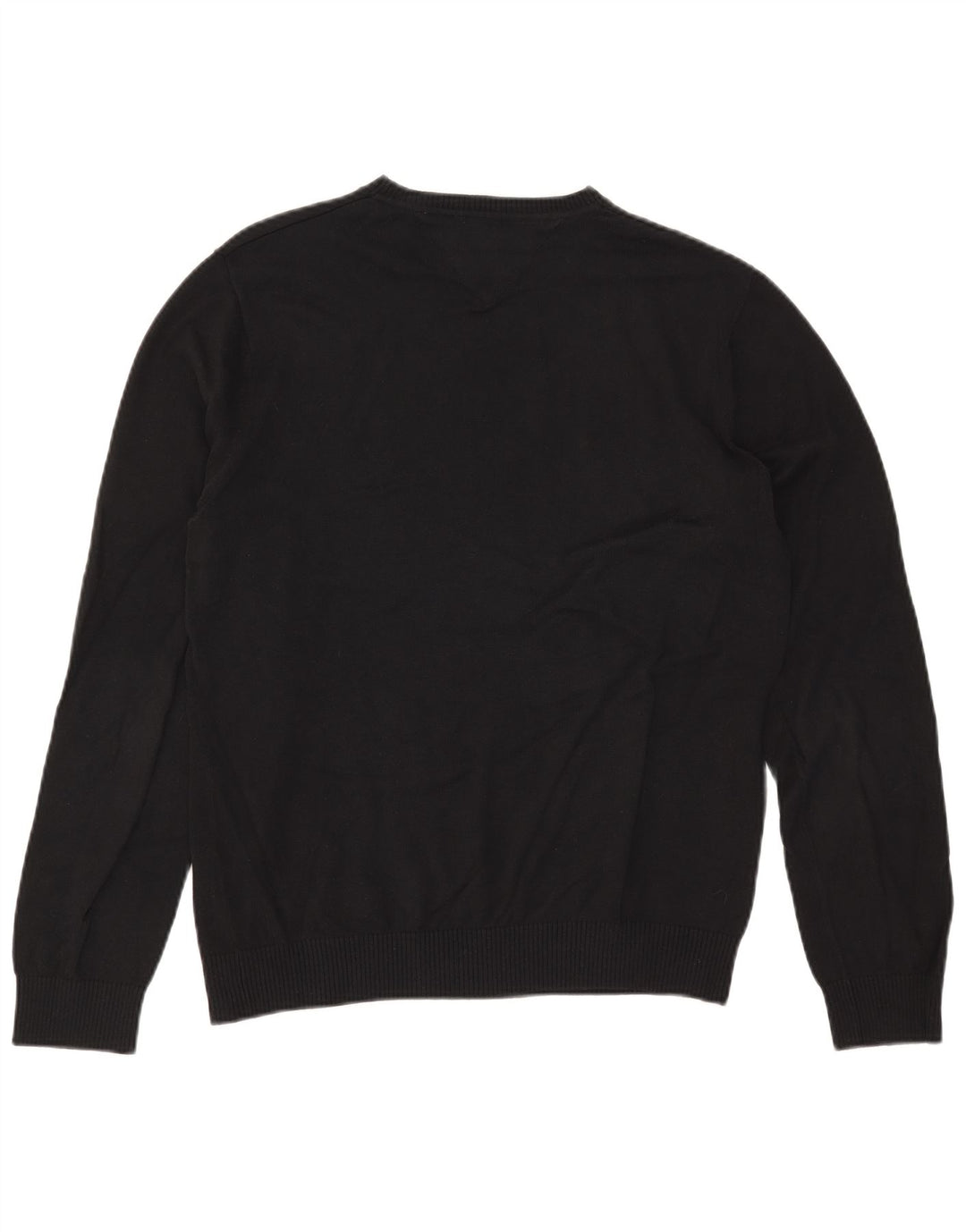 Tommy Hilfiger Herre V-hals sweater Medium Sort Bomuld