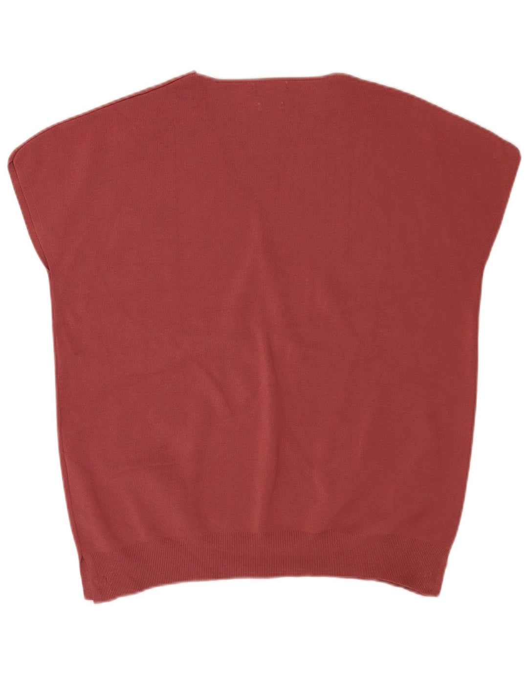 Massimo Dutti Herre kortærmet V-hals sweater Medium Burgundy