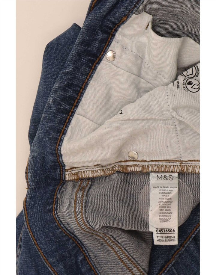 Marks & Spencer Straight Jeans til mænd W44 L31 blå bomuld