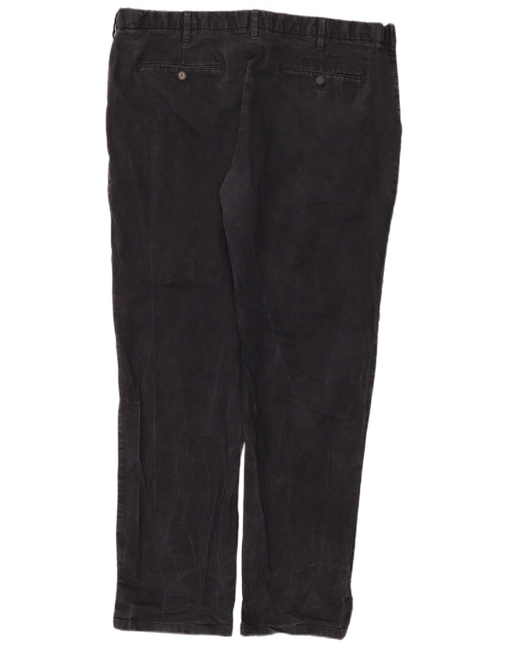 Marks & Spencer Herre Lige Regular Chino Bukser W42 L33 Navy Blue