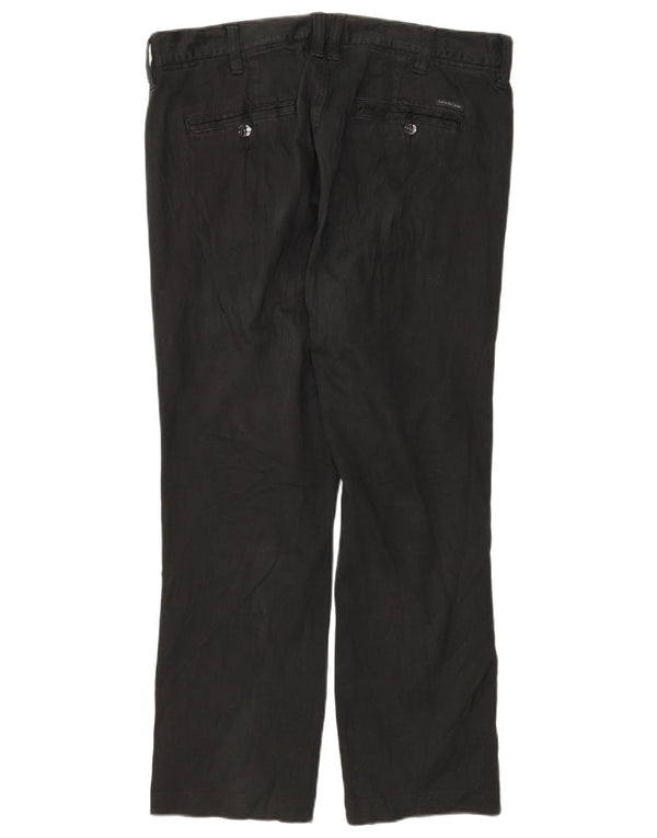 Calvin Klein Lige Chinobukser til kvinder W32 L26 Sort