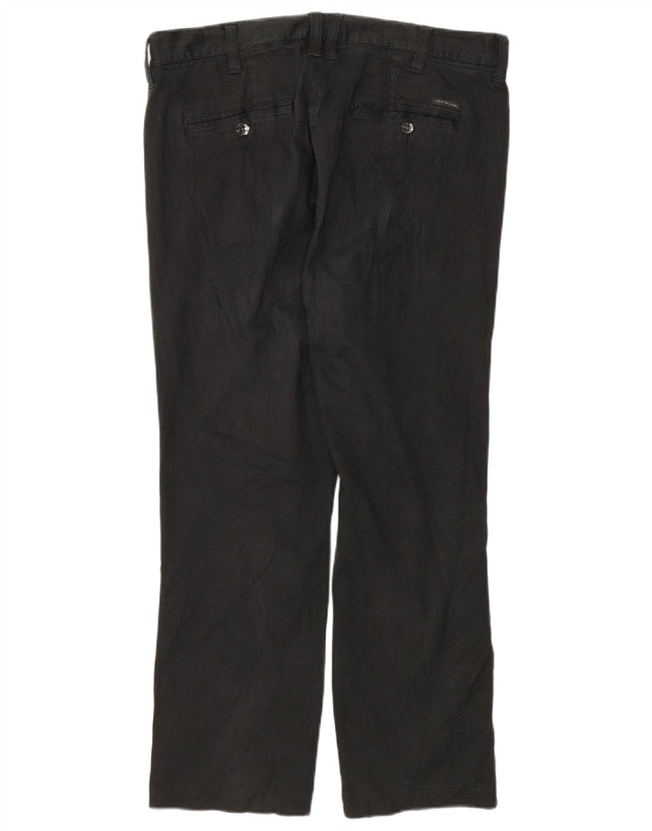 Calvin Klein Lige Chinobukser til kvinder W32 L26 Sort