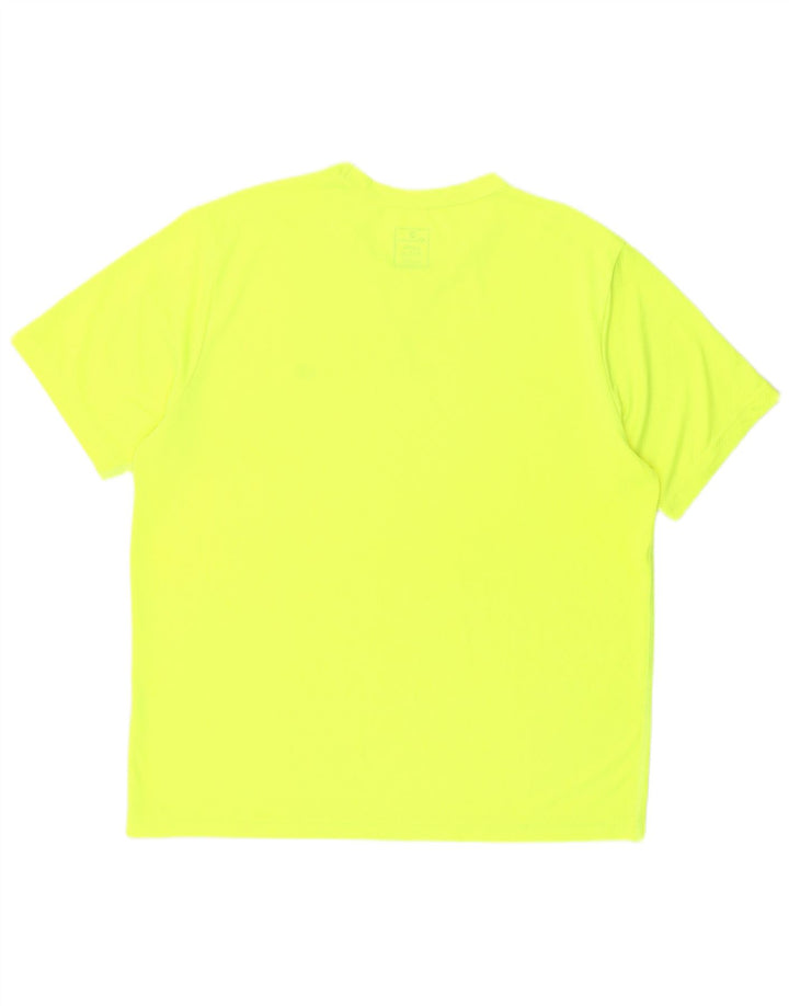 Champion Herre T-Shirt Top Stor Gul