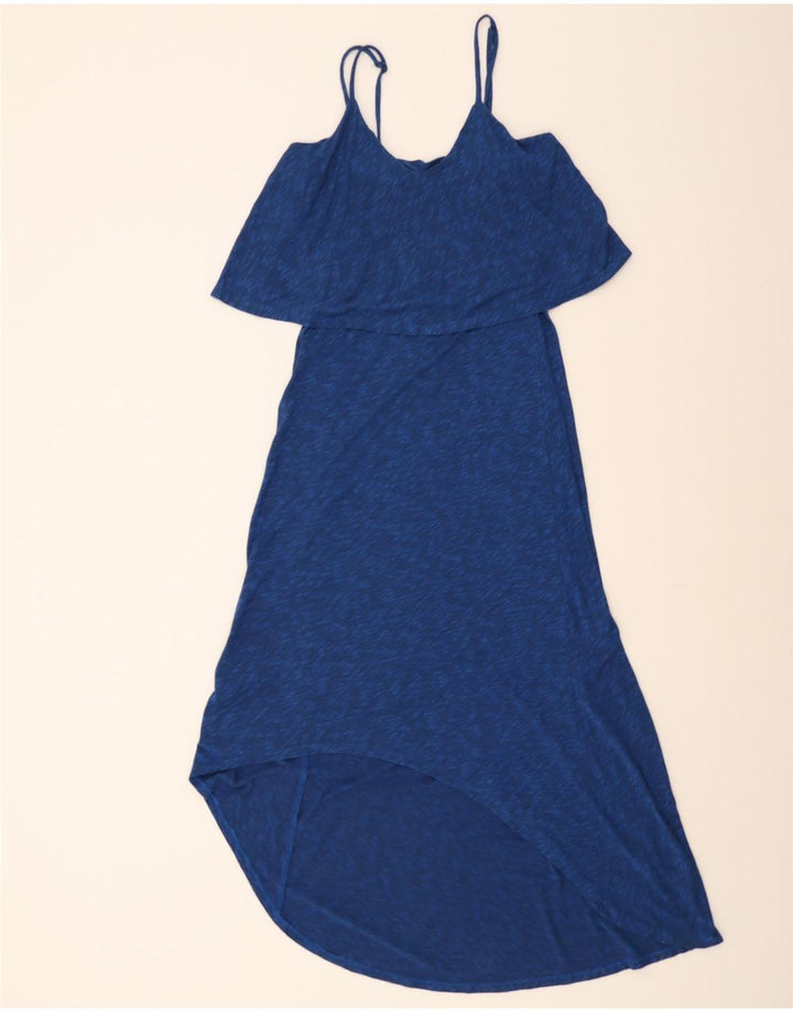 MOSSIMO Womens Sleeveless Asymmetrical Dress UK 12 Medium Blue Flecked Vintage Mossimo and Second-Hand Mossimo from Messina Hembry 
