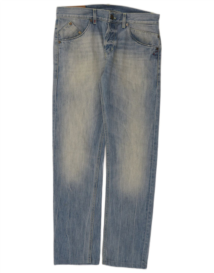 Dondup Herre Straight Jeans W32 L30 Blå Bomuld