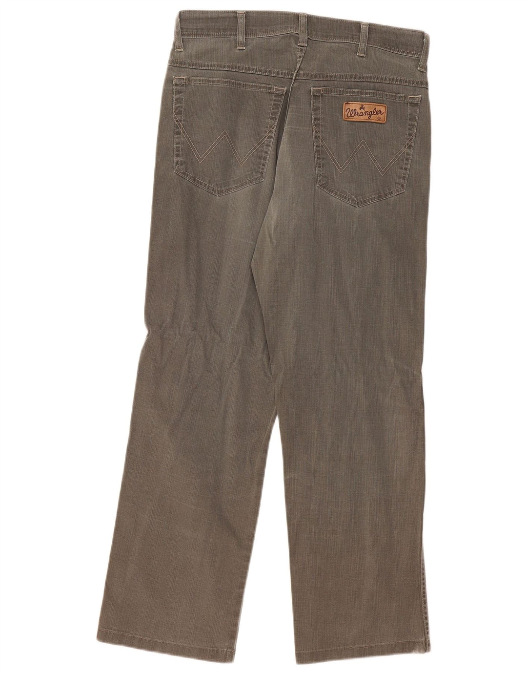 Wrangler Herre Texas Stretch Straight Jeans W33 L28 Grå Bomuld