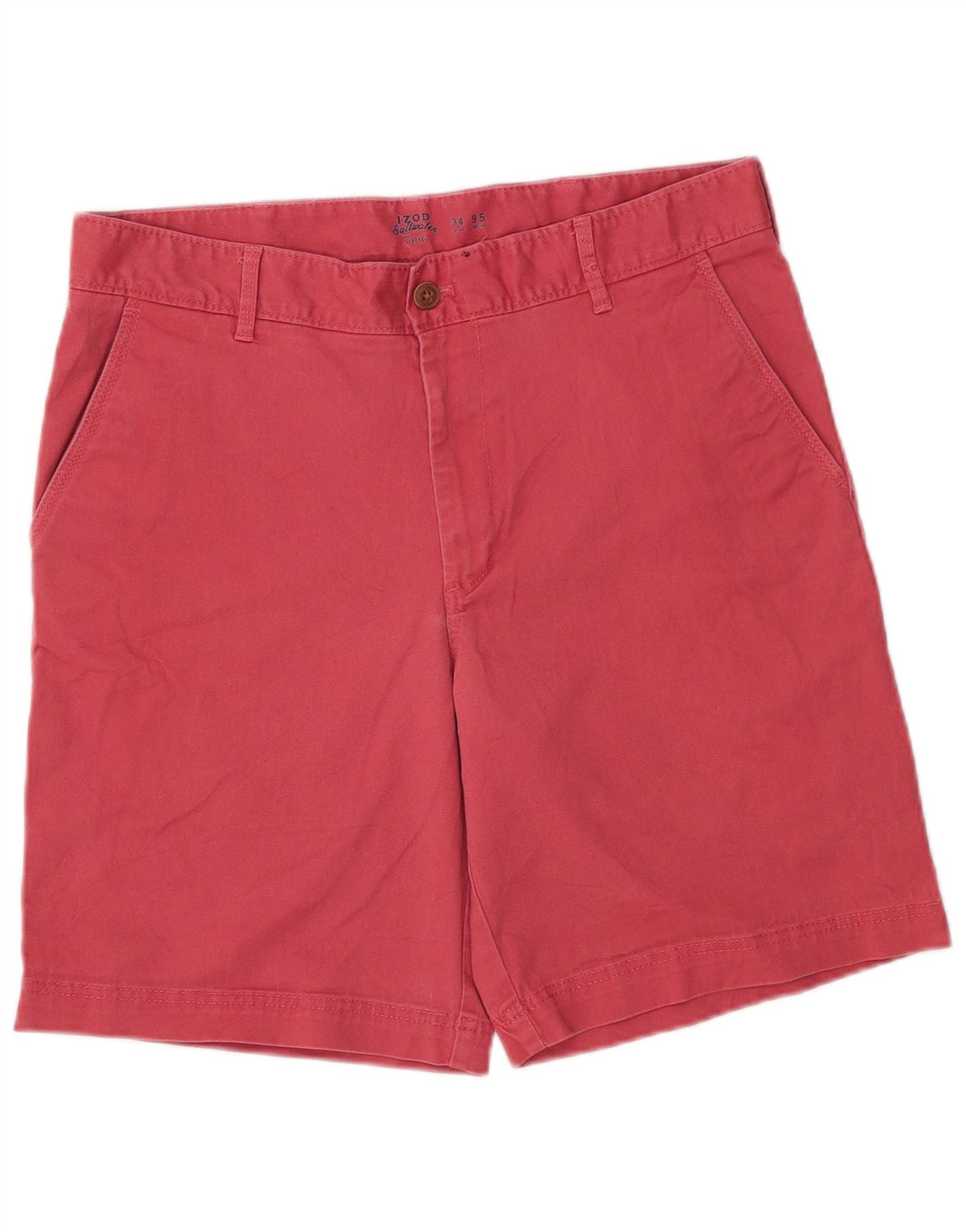 Izod Herre Salt Water Chino Shorts W34 Large Pink Bomuld