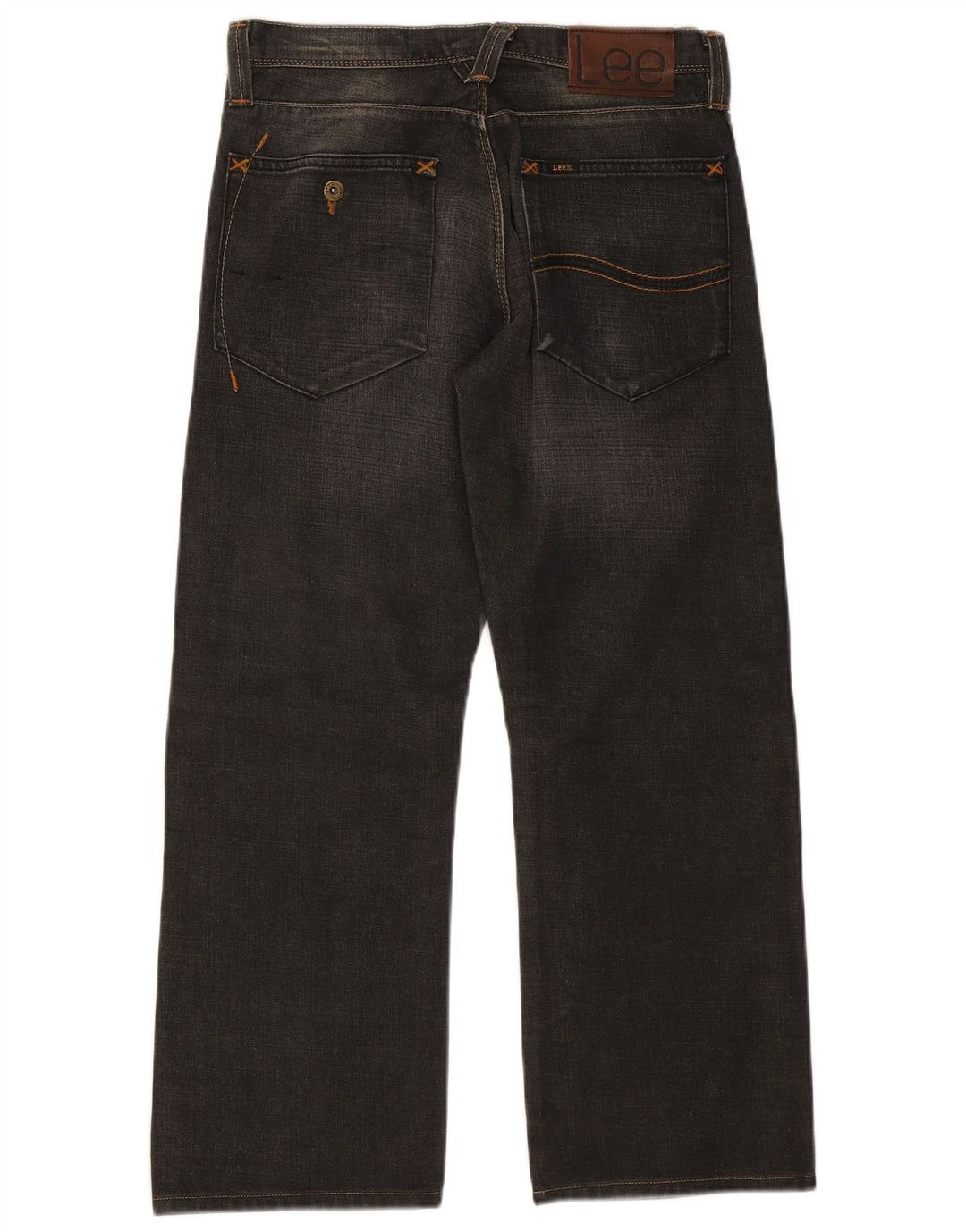 LEE Straight Jeans til mænd W30 L27 Sort bomuld