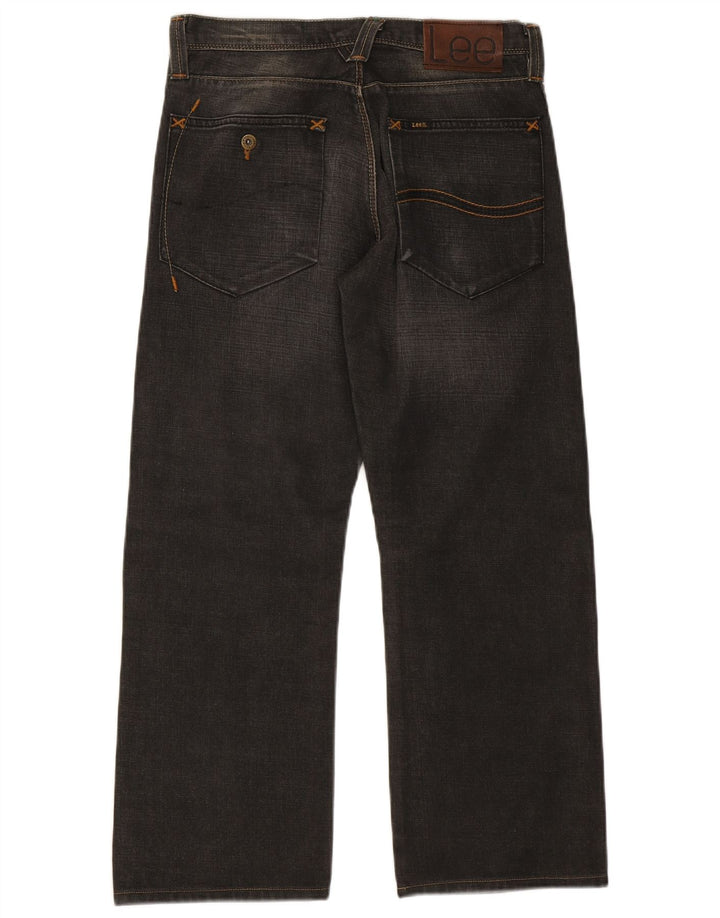 LEE Straight Jeans til mænd W30 L27 Sort bomuld