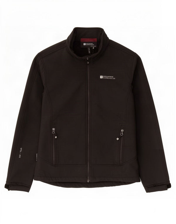 Mountain Warehouse Dame Windbreaker Jacket UK 12 Medium Sort Polyester