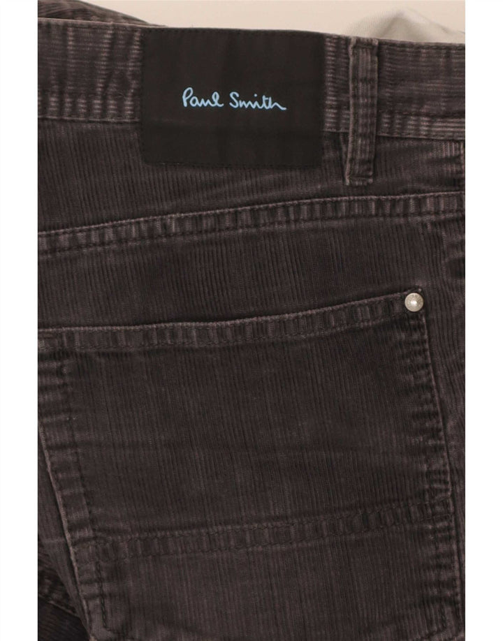 Paul Smith Herre Bootcut fløjlsbukser W32 L31 Grå bomuld