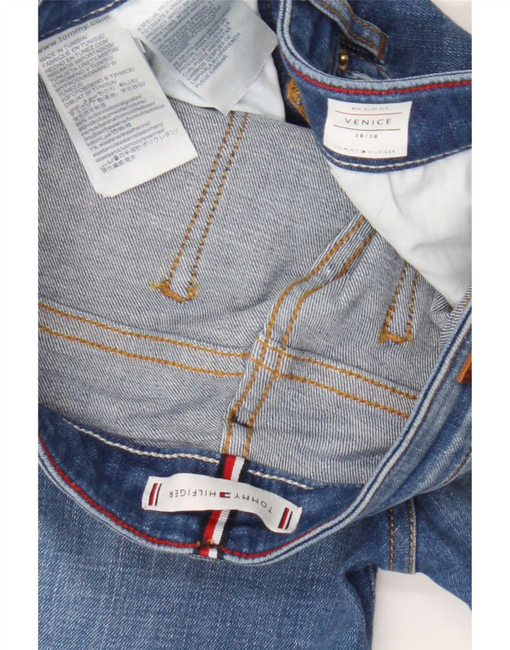 Tommy Hilfiger Kvinder Venice Slim Jeans W30 L27 Blå Bomuld