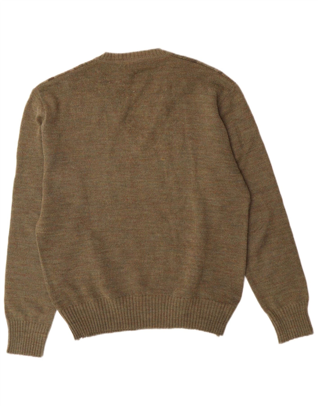 Rinaldi Herre V-hals sweater Medium Khaki Argyle/Diamond Wool