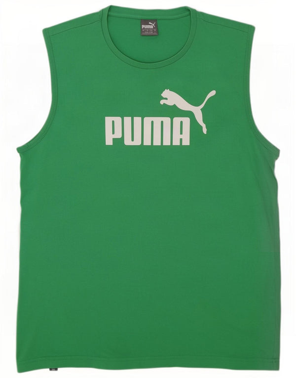 Puma Herre Grafisk Vest Top Stor Grøn