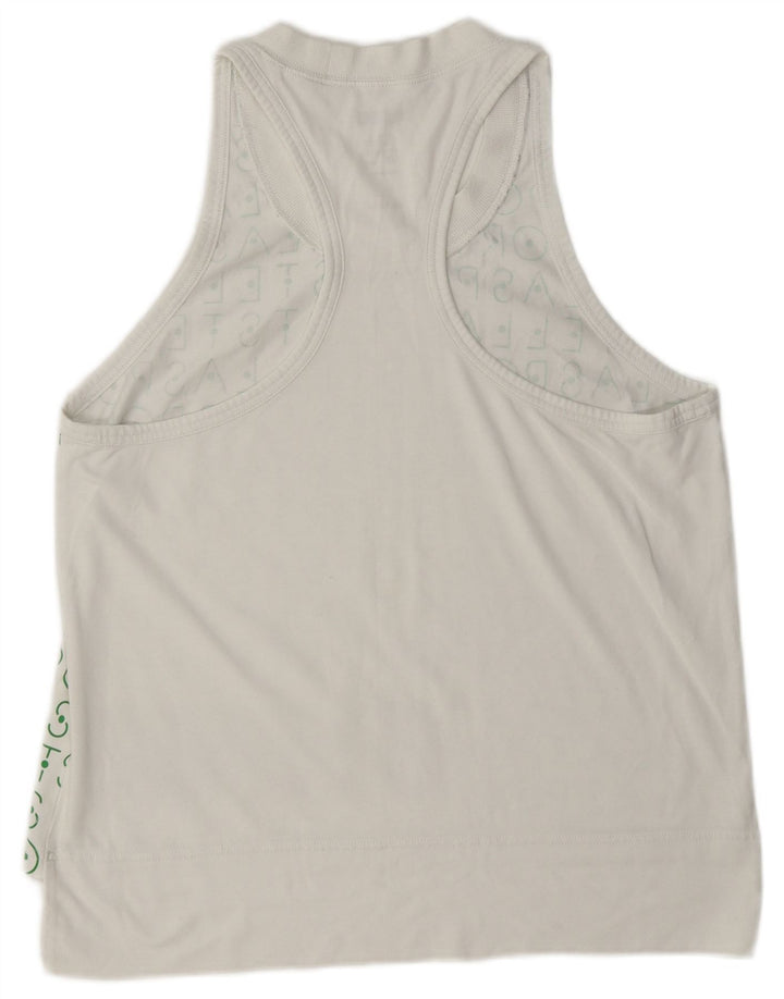 Adidas Dame Stella Grafisk Vest Top UK 12/14 Medium White