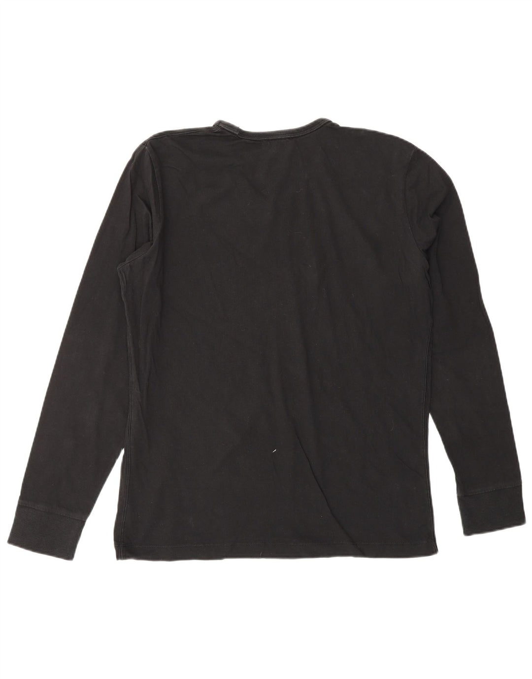 DIESEL Dame Grafisk Top Langærmet UK 16 Large Sort