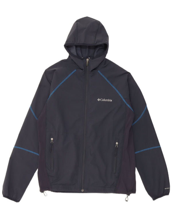 Columbia Herre Omni-Shield Træningsdragt med hætte Top jakke Medium Navy Blue