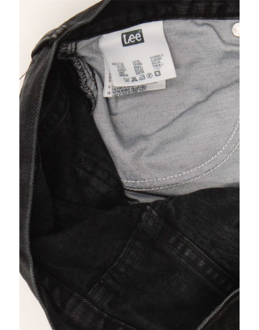Lee Herre Denver Bootcut Jeans W34 L30 Sort bomuld