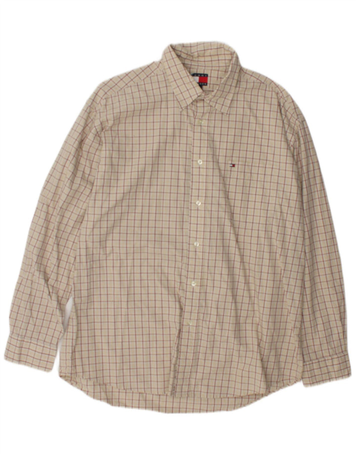 Tommy Hilfiger Herreskjorte Stor Beige Ternet
