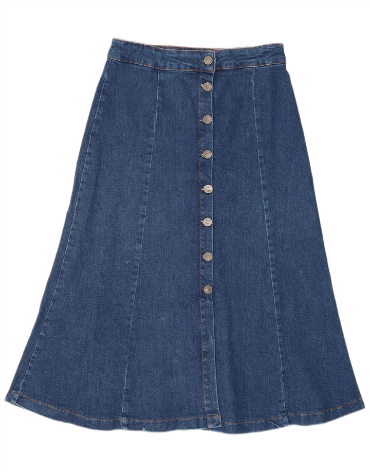WHISTLES Dame denimnederdel UK 10 Small W28 Blue Cotton