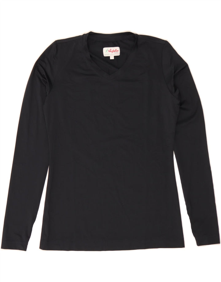 AUSTRALIAN L'ALPINA Womens Top Long Sleeve IT 44 Medium Black Vintage AUSTRALIAN L'ALPINA and Second-Hand AUSTRALIAN L'ALPINA from Messina Hembry 