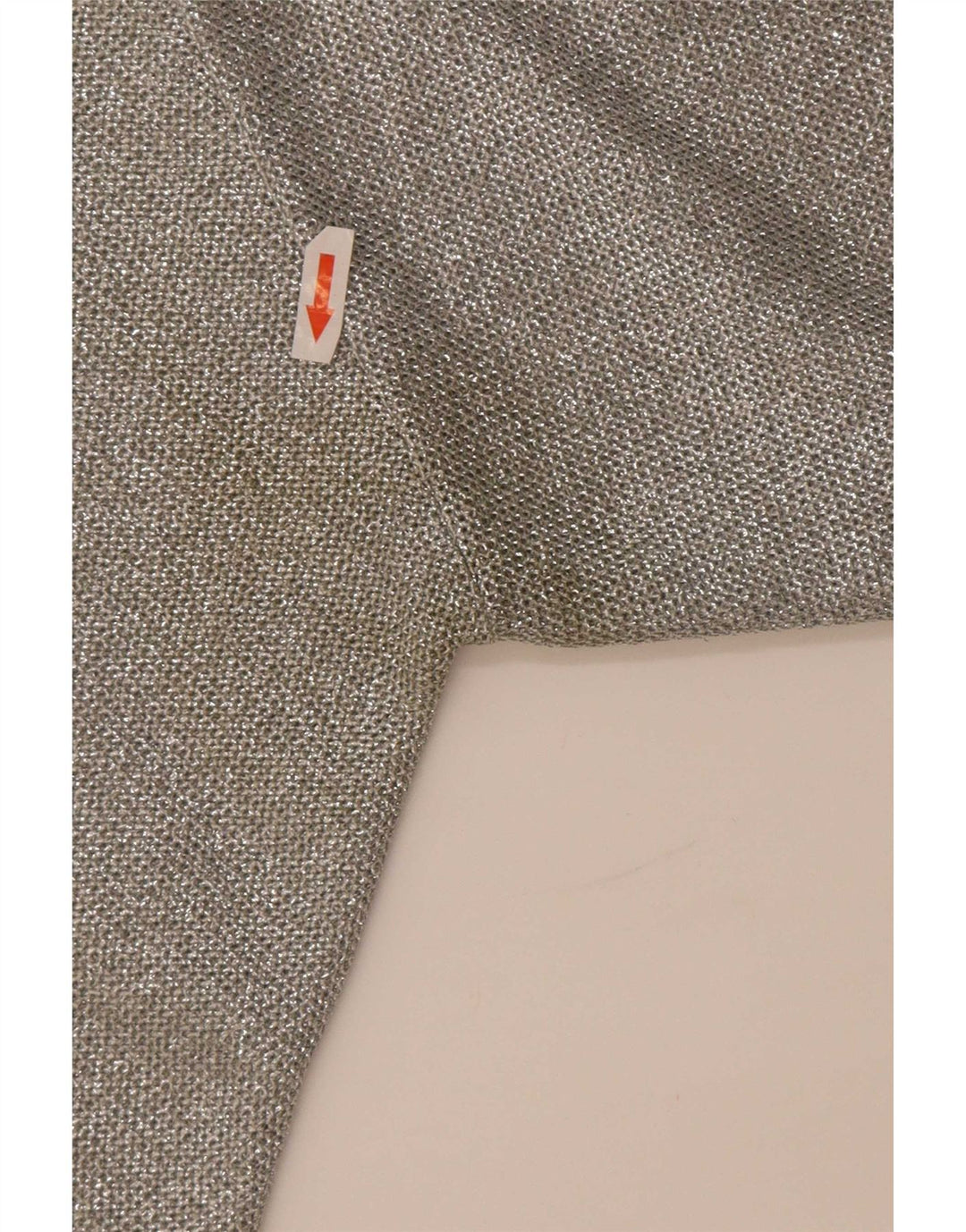 Vintage Dame Crop Roll Neck Jumper Sweater UK 12 Medium Grey