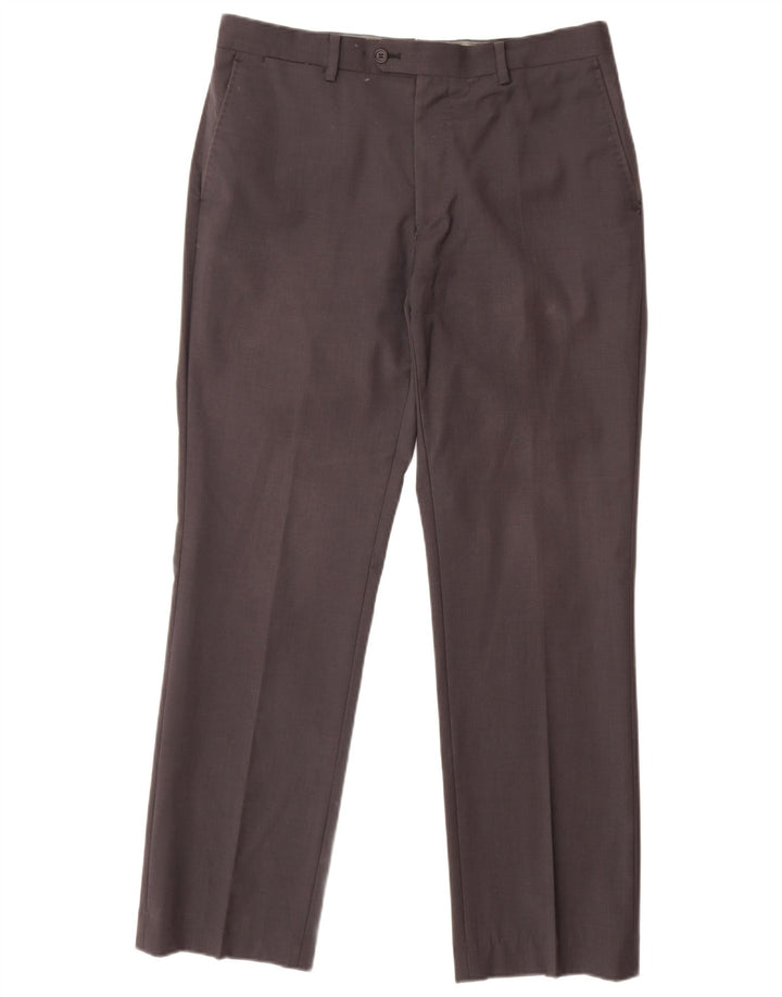 CALVIN KLEIN Lige jakkesæt til mænd IT 48 Medium W32 L30 Grå Uld