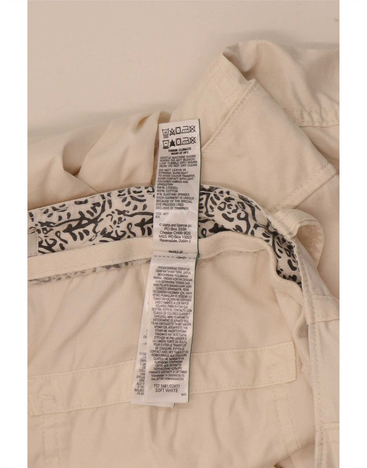 Marks & Spencer Cargo Bukser til kvinder UK 14 Large W34 L29 Off White