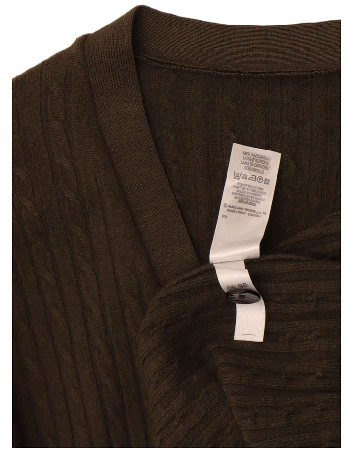 Marks & Spencer Dame St. Michael Cardigan Sweater UK 14 Large Khaki