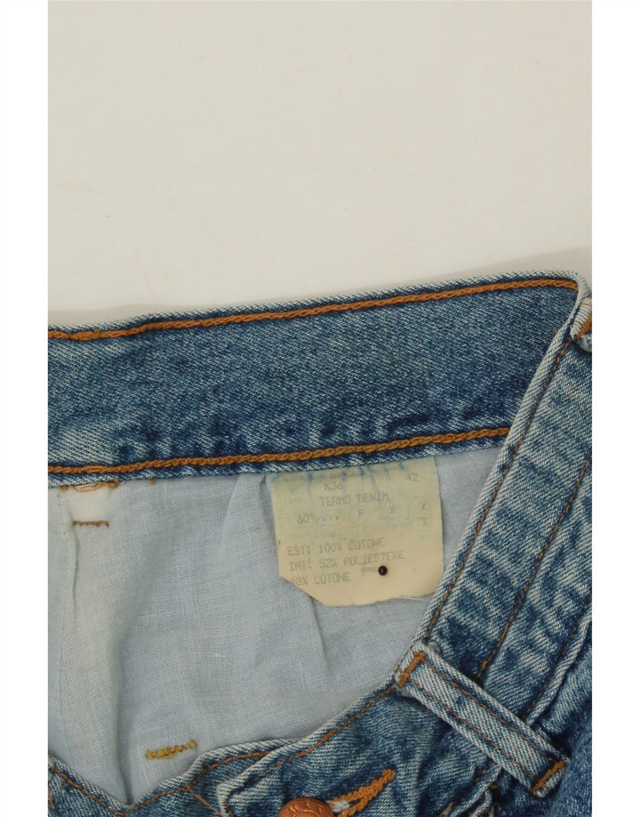 MASH Womens Tapered Jeans IT 42 Medium W28 L30 Blue Vintage Mash and Second-Hand Mash from Messina Hembry 