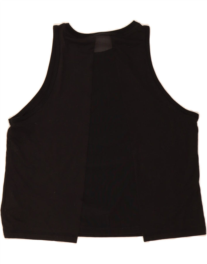 PUMA Womens Vest Top UK 14 Medium Black Nylon Vintage Puma and Second-Hand Puma from Messina Hembry 