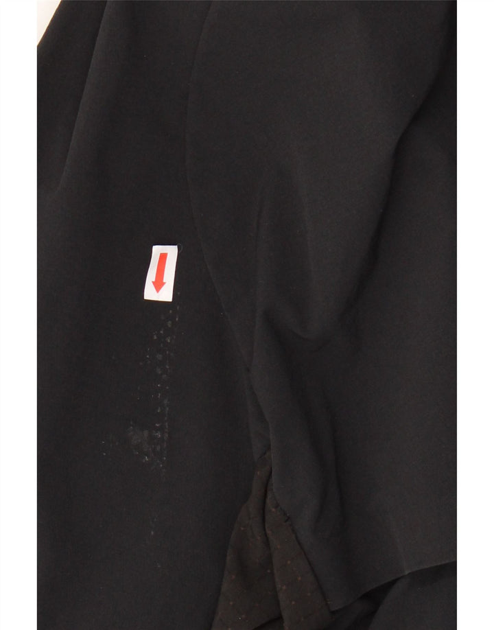 EMPORIO ARMANI Womens Oversized Windbreaker Jacket UK 10 Small Black Vintage Emporio Armani and Second-Hand Emporio Armani from Messina Hembry 