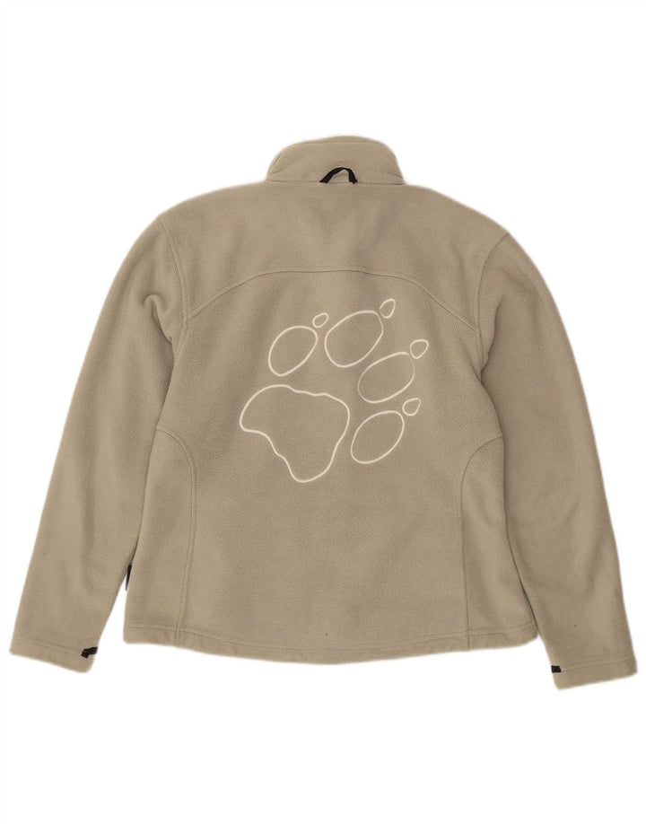 Jack Wolfskin Dame grafisk fleecejakke UK 12 Medium Grey Polyester
