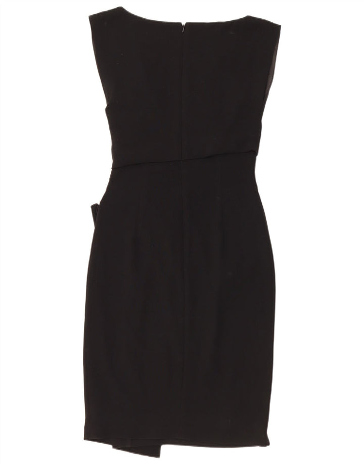 Coast Womens Sleeveless Sheath Dress UK 8 Small Black Triacetate