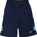 RUSSELL ATHLETIC Boys Sport Shorts 6-7 Years Small Navy Blue Polyester | Vintage Russell Athletic | Thrift | Second-Hand Russell Athletic | Used Clothing | Messina Hembry 