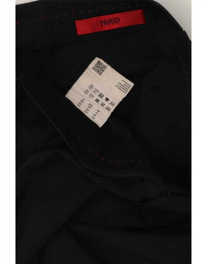 Hugo Boss Herre Slim Casual Bukser IT 48 Medium W32 L32 Marineblå