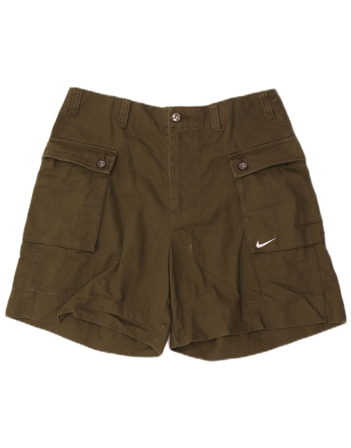 Nike Herre Cargo Shorts W32 Medium Khaki Bomuld